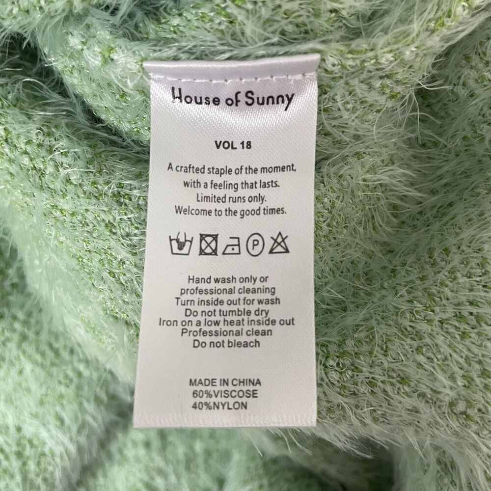 House of Sunny The Galaxy Hockney Knit Midi Slip Cut‎ Out Dress Grass Green US 4 - Picture 12 of 14